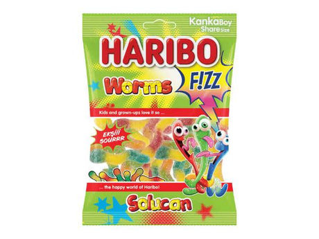 Haribo Fizz Worms 70g (Halal) - 24shopping.shop