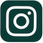 White Instagram logo on a dark green square background