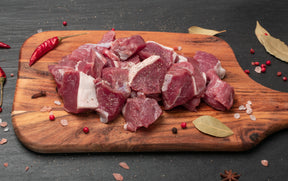 Halal lamb cubes 500g fresh diced lamb for stews and curries