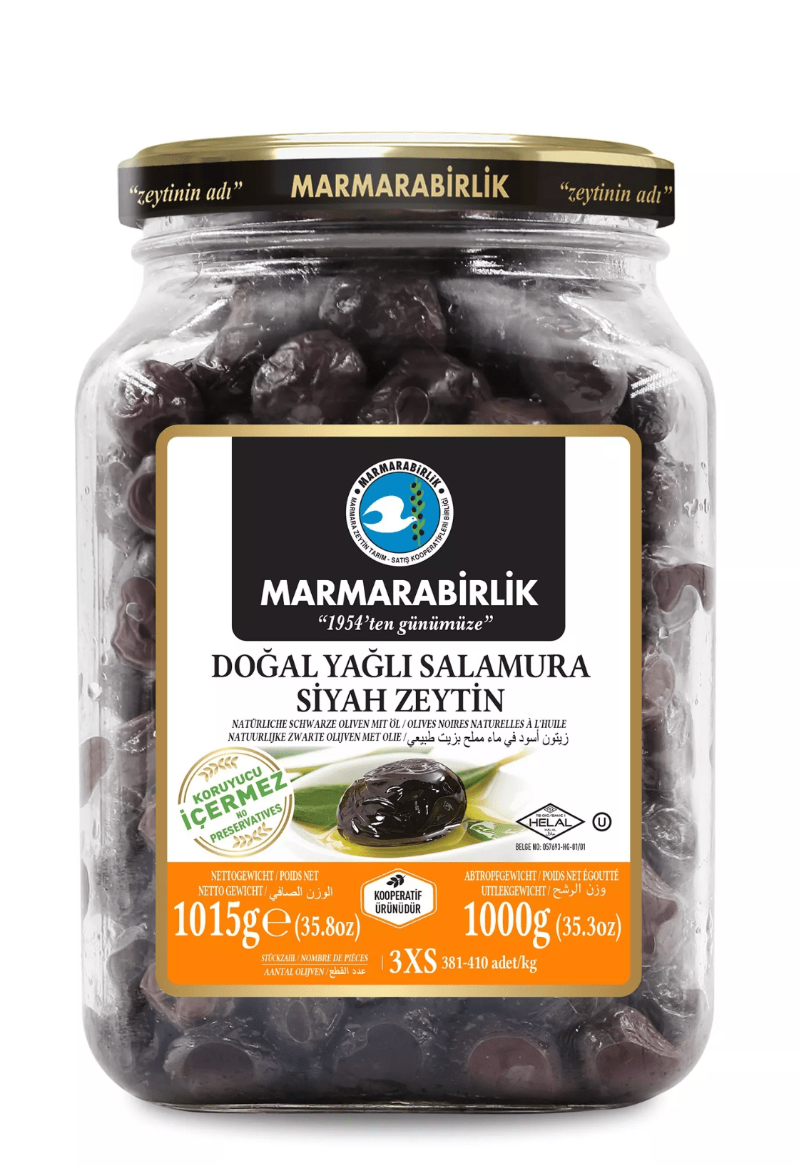 Marmarabirlik Black Olives 1KG - 24shopping.shop