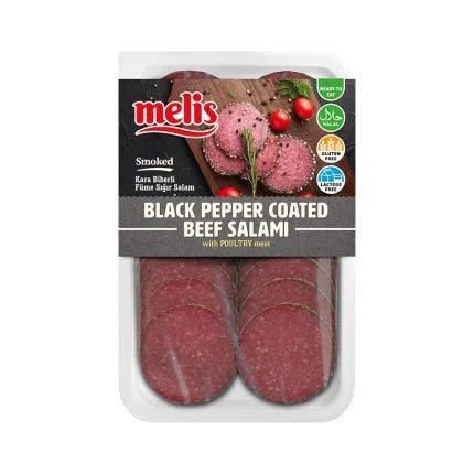 Melis Black Pepper Coated Beef Salami Smoked 80g - 24shopping.shop