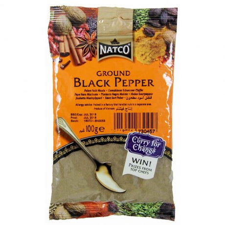 Natco Ground Black Pepper Bag 100g - 24shopping.shop