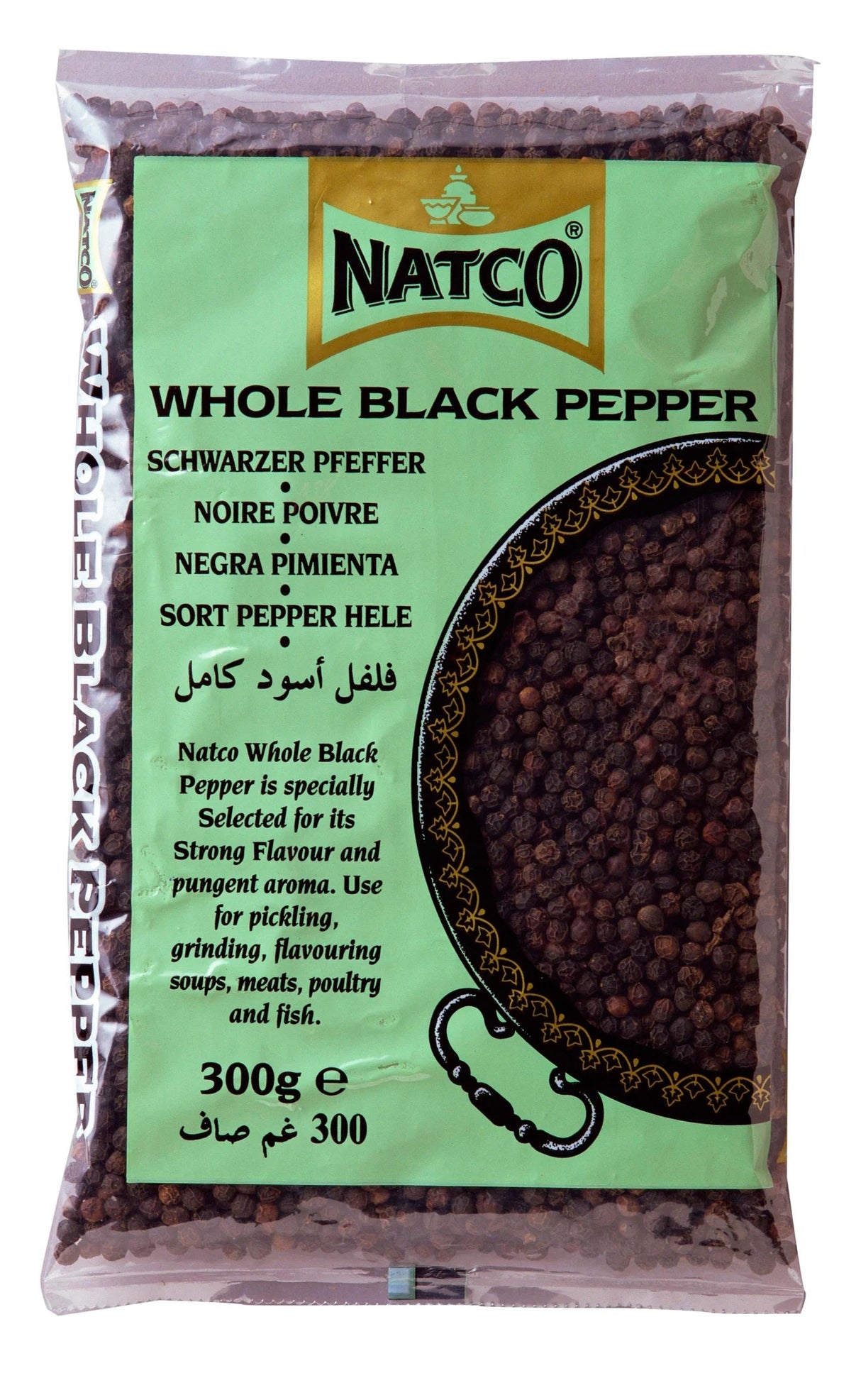 Natco Whole Black Pepper Bag 300g - 24shopping.shop