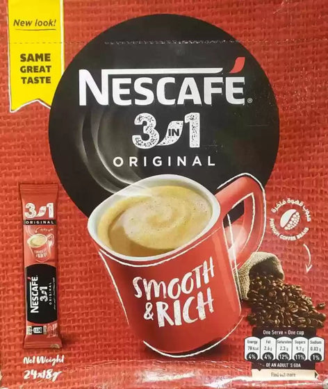 Nescafe 3in1 Original Coffee (24 Sticks) - 24shopping.shop