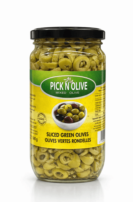 PICK N OLIVE Sliced Green Olives 1KG - 24shopping.shop