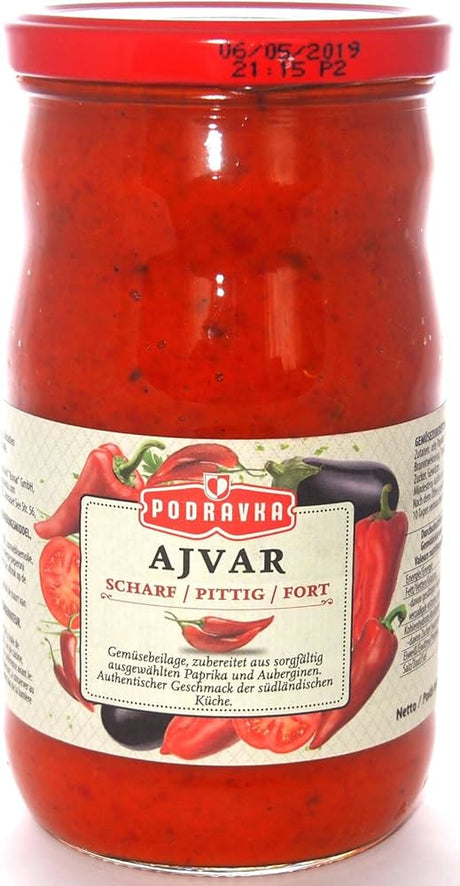 Podravka Hot Mixed Vegetables Ajvar 690g - 24shopping.shop