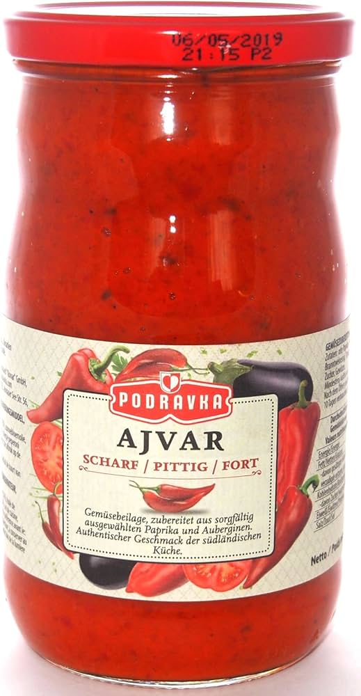 Podravka Hot Mixed Vegetables Ajvar 690g - 24shopping.shop