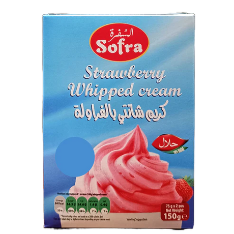 Sofra Strawberry Whipped Cream 150g - 24shopping.shop