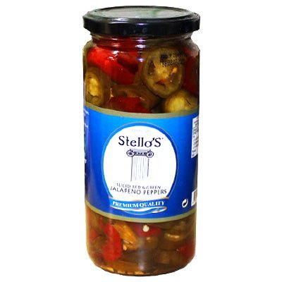 Stellos Sliced Red & Green Jalapeno 490g - 24shopping.shop