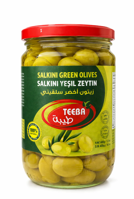 TEEBA GREEN OLIVES SALKINI 640G - 24shopping.shop