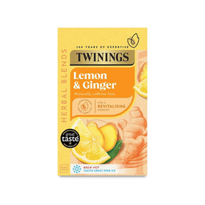 Twinings Lemon & Ginger 20 Tea Bags - 24shopping.shop