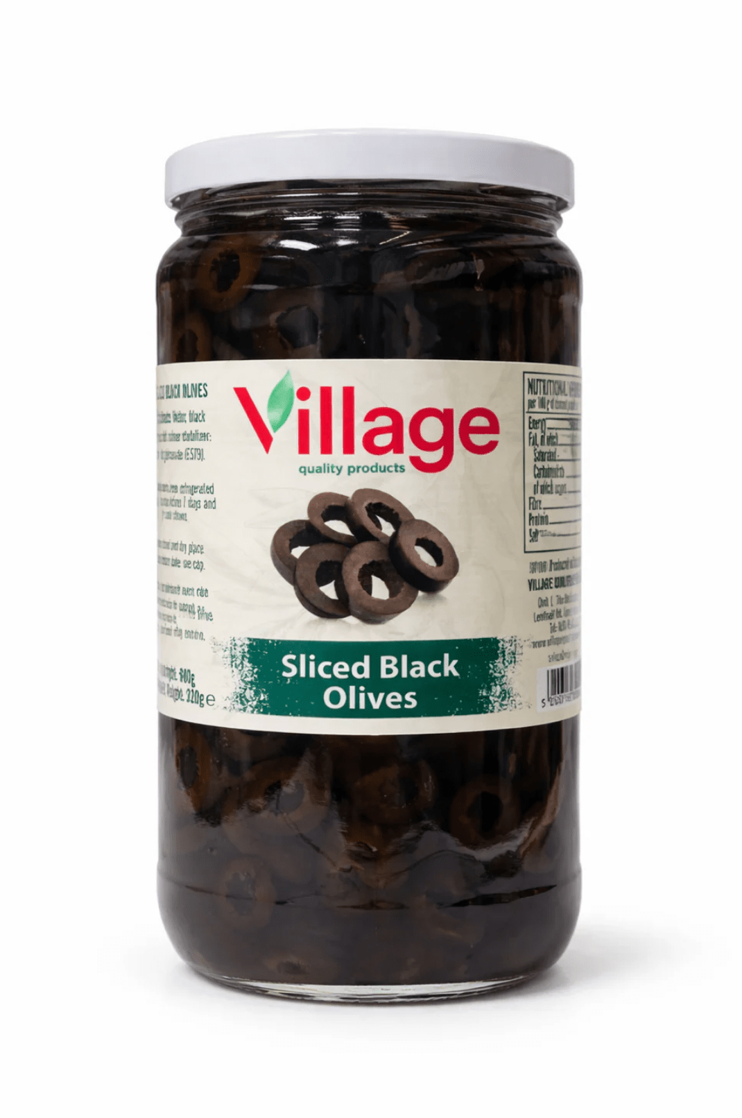 Village Sliced Black Olives 680g - 24shopping.shop
