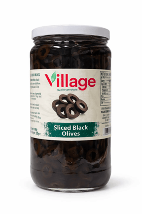 Village Sliced Black Olives 680g - 24shopping.shop