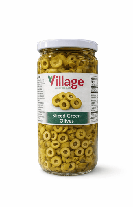 Village Sliced Green Olives 680g - 24shopping.shop