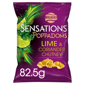 Walkers Sensations Poppadoms Lime & Coriander Sharing Bag 82.5g - 24shopping.shop
