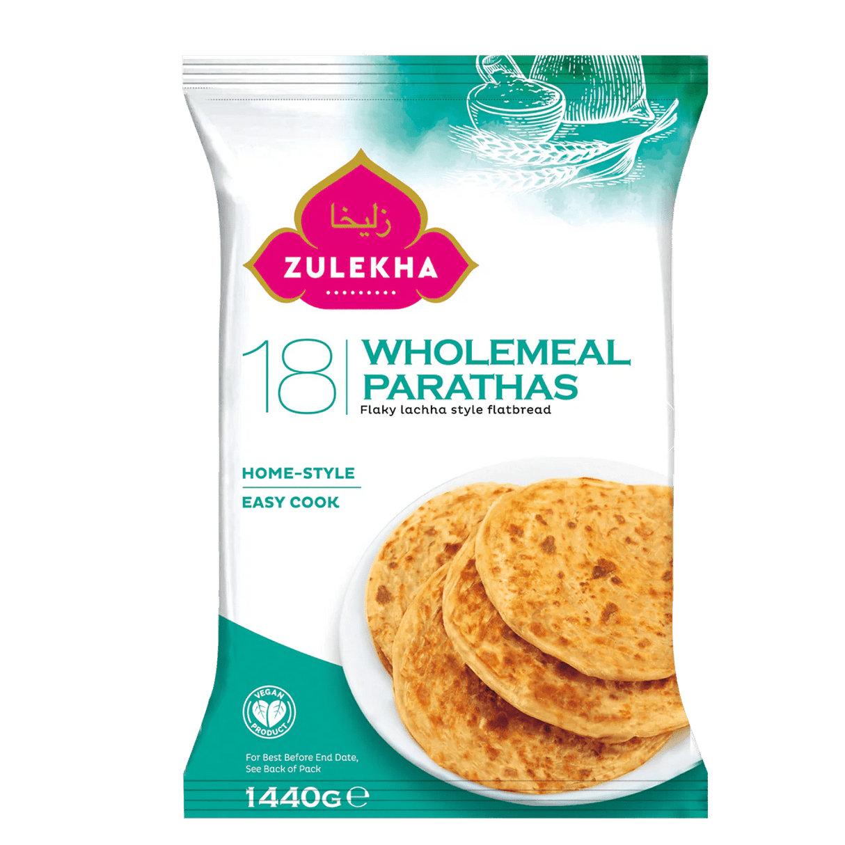 Wholemeal Family Parathas 1440g - 24shopping.shop