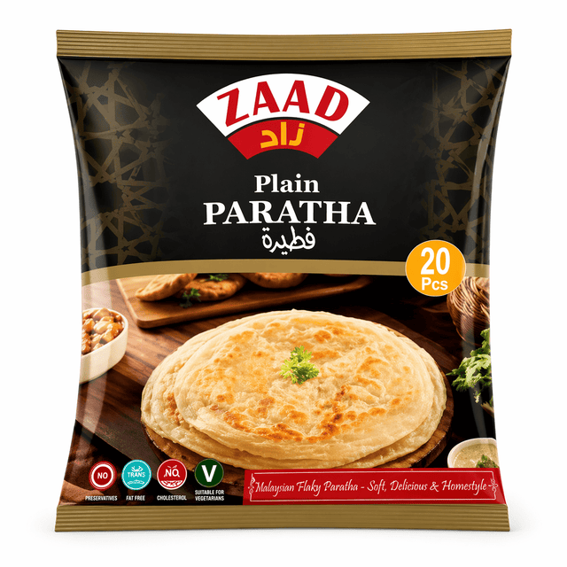 Zaad Plain Paratha (1.6 kg) 20 Pieces - 24shopping.shop