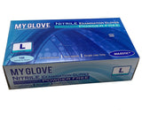Blue Disposable Nitrile Gloves Medical Grade L - 24shopping.shop