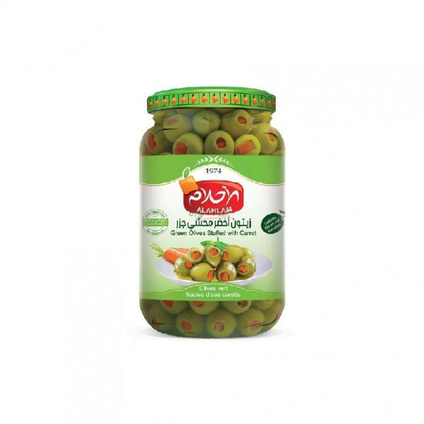 Copy of ALAHLAM GREEN OLIVES STUFFED WITH CARROT 700g - 24shopping.shop