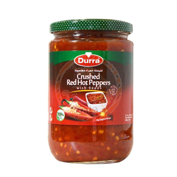 Durra Red Hot Peppers Paste With Seeds 650g - 24shopping.shop