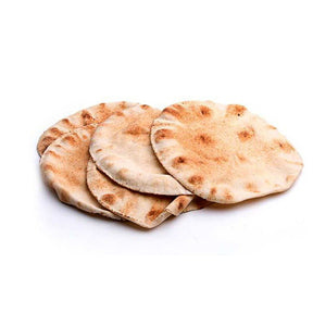 Fresh small white Khobez bread pack of 5 flatbreads