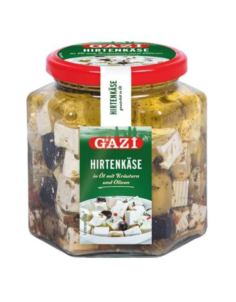 GAZI FETA CHEESE IN OIL WITH OLIVES 375G - 24shopping.shop