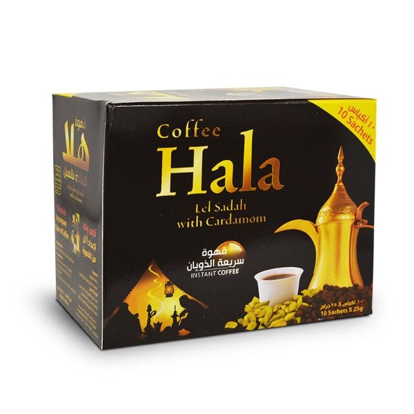 Hala Coffee With Cardamom 10 Sachets 25G - 24shopping.shop