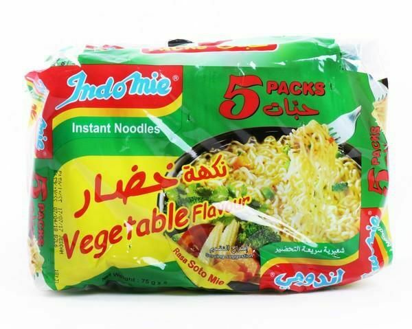 INDOMIE Instant Noodles Vegetable Flavour 5 Pack - 24shopping.shop