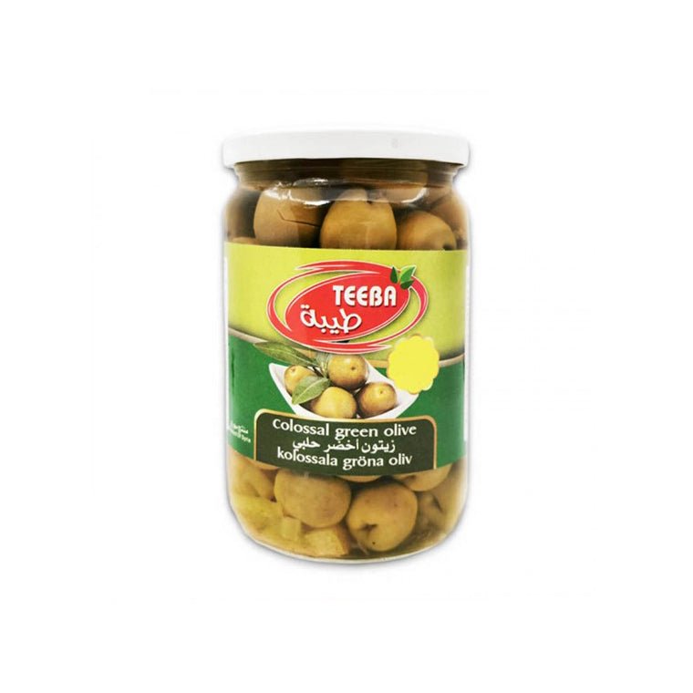 Teeba Green Olives Halabi Colossal 650g - 24shopping.shop